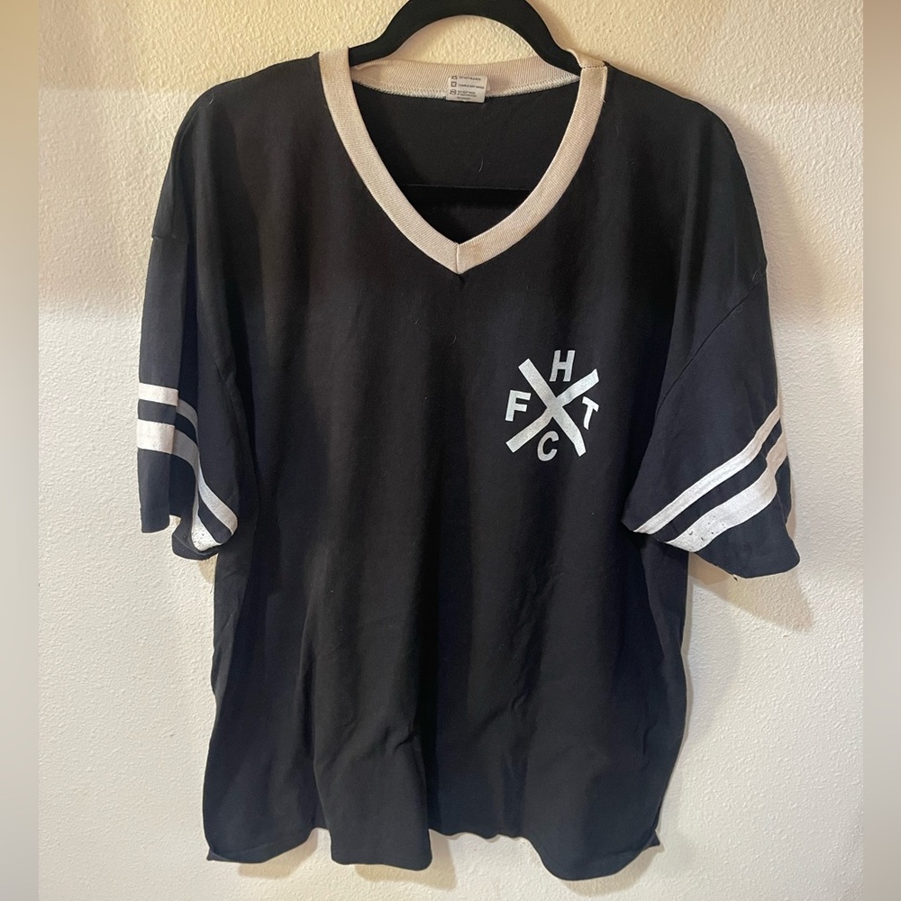 Frank Turner black and white t-shirt, size 2X